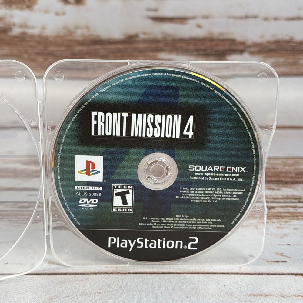Scratch-Free Front Mission 4 Sony Playstation 2 Tested